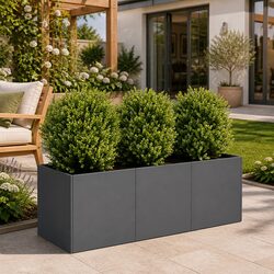 Sturdy Cold-Rolled Steel Planter Box 120x40x40cm