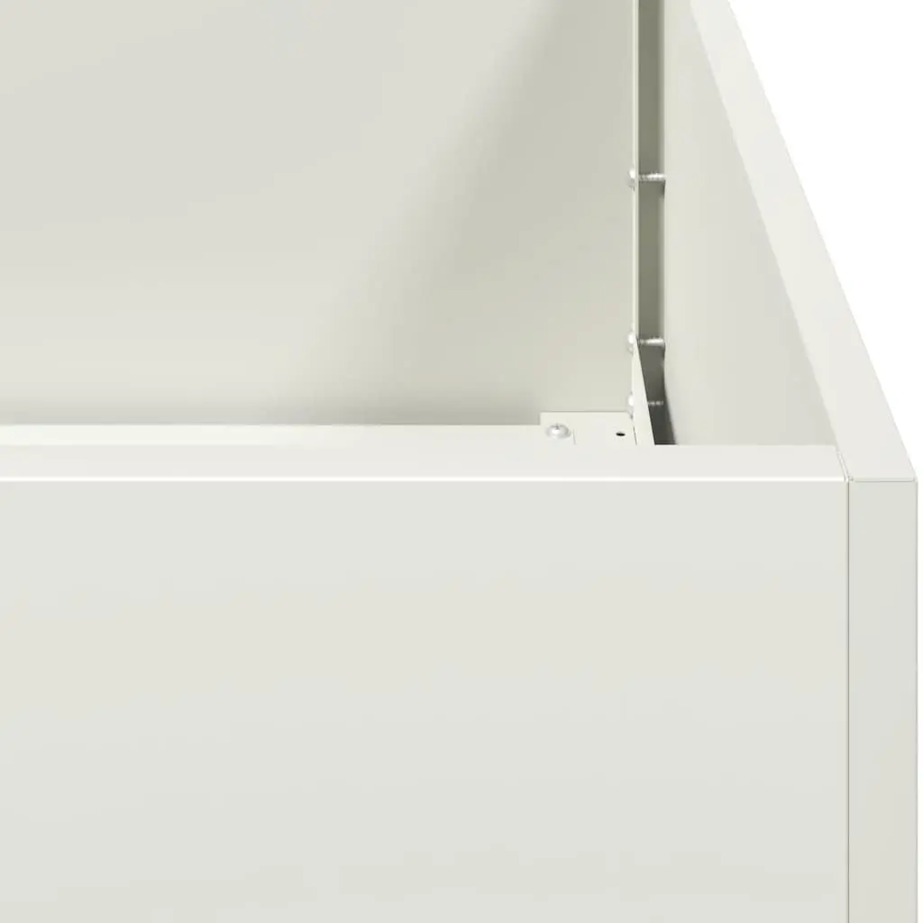 Cold-rolled Steel Planter White 360x40x40 cm Raised Garden Bed