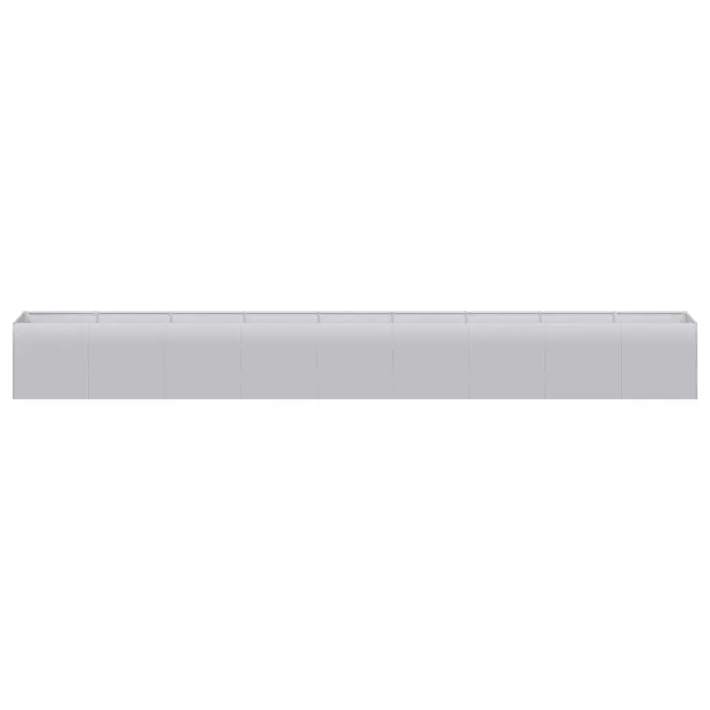 Galvanised Steel Planter Silver 360cm Raised Garden Bed Outdoor Patio Flower Box