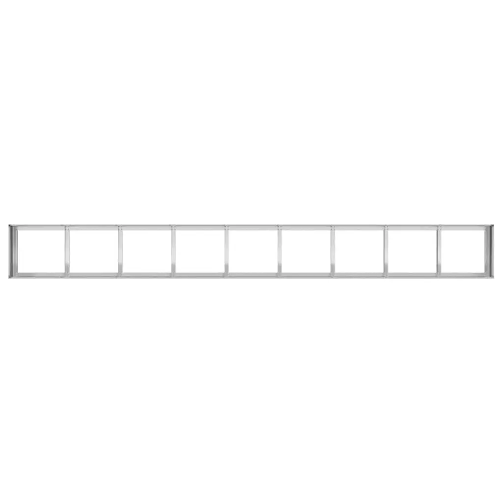 Galvanised Steel Planter Silver 360cm Raised Garden Bed Outdoor Patio Flower Box