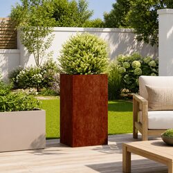 Compact and Durable Weathering Steel Planter Box
