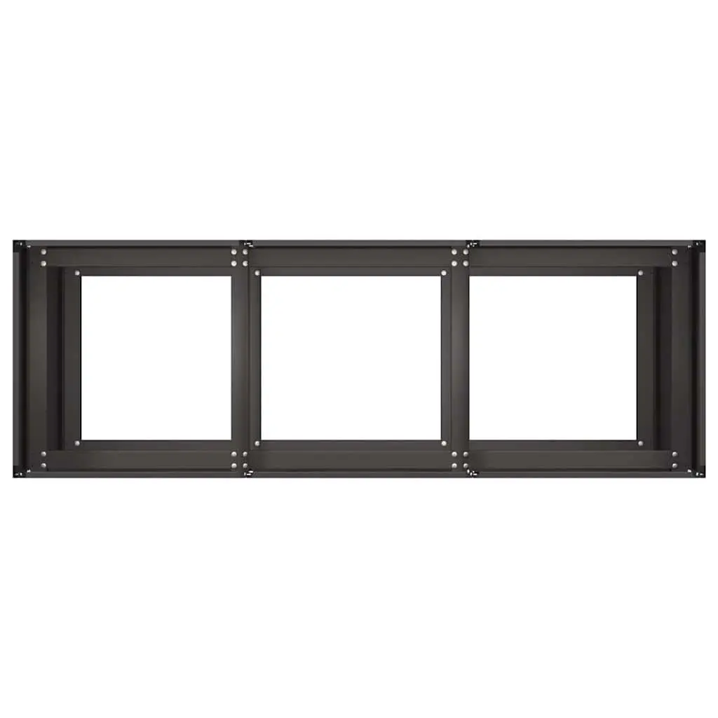 Raised Planter Box Black Deep Large Cold-Rolled Steel Outdoor Garden Container