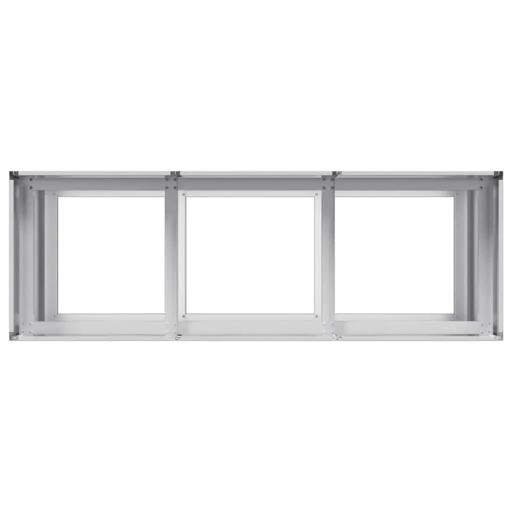 Galvanised Steel Planter 120x40x80 cm Raised Garden Bed Outdoor Flowers