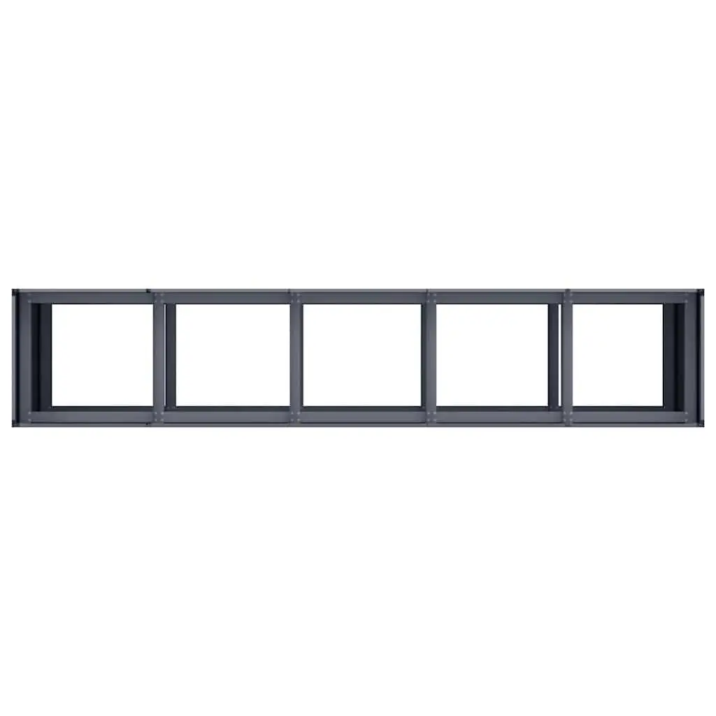 Raised Planter Box Anthracite 200x40x80 cm Cold-rolled Steel Garden Bed