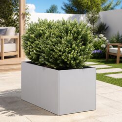 Compact and Sturdy Galvanised Steel Planter 40x80x40cm