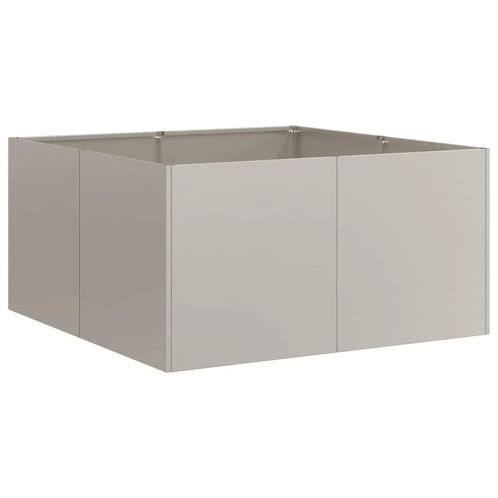 Weathering Steel Planter Raised Garden Bed Outdoor 80x80x40cm Brown Box