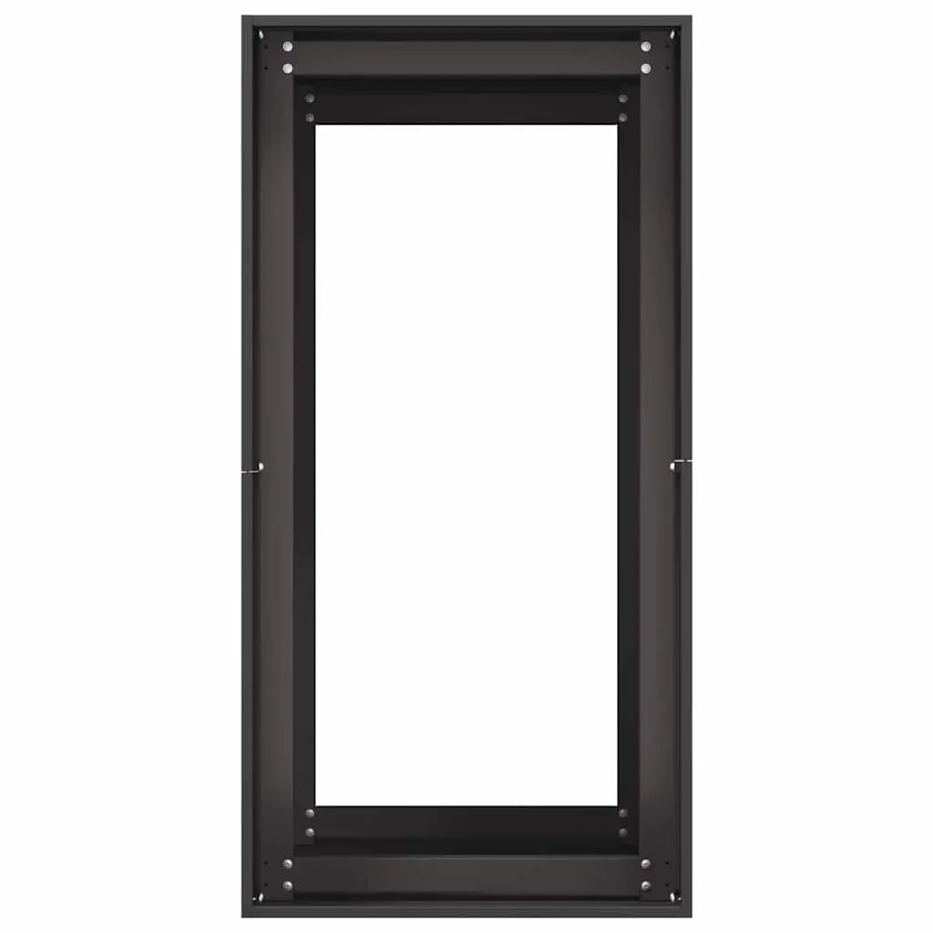 Steel Planter Box Black 40x80x80 cm Raised Garden Bed Outdoor Flower Pot