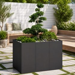 Compact and Durable Steel Planter Box 120x80x80cm