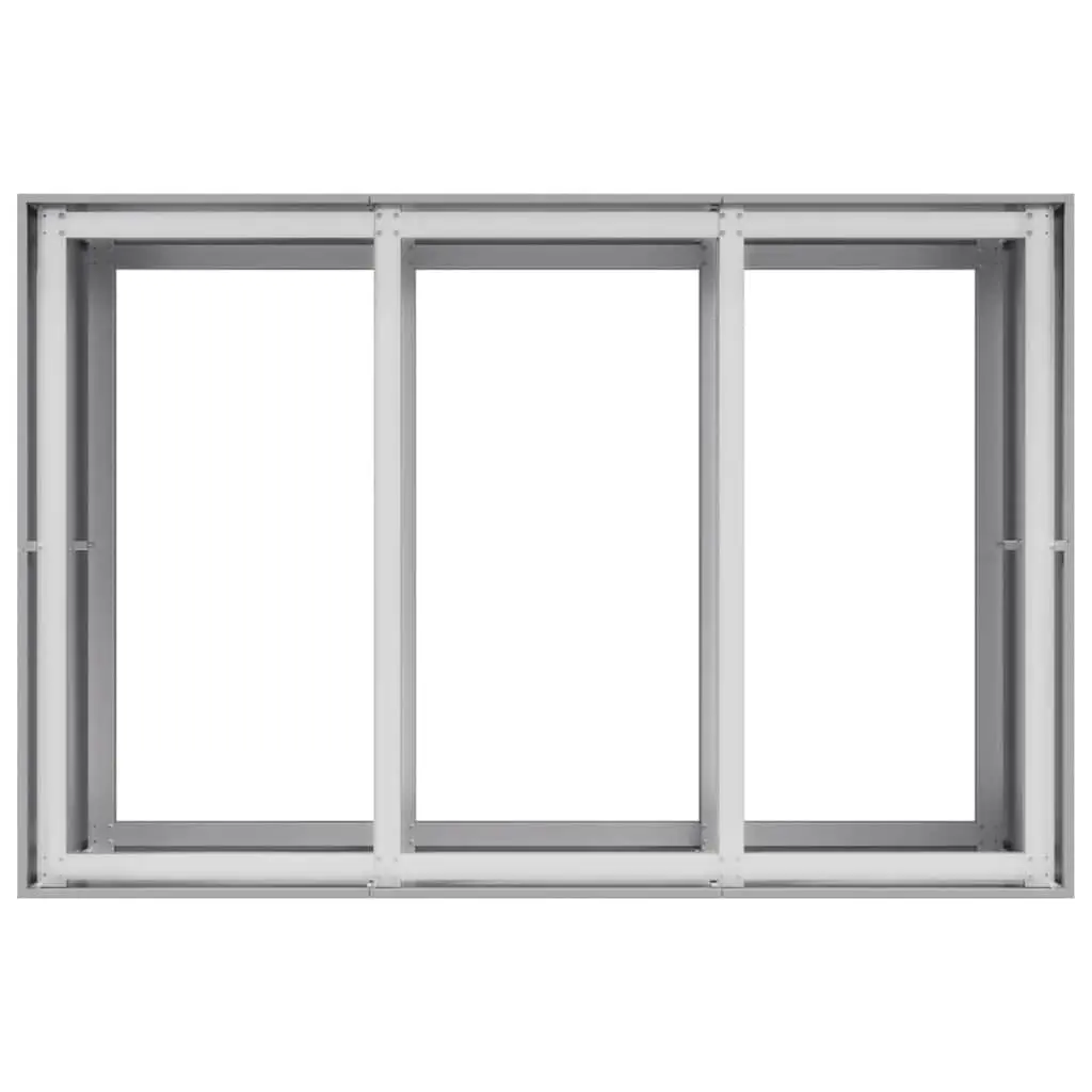 Galvanised Steel Planter Silver 120x80x80 cm Outdoor Decorative Raised Garden Bed
