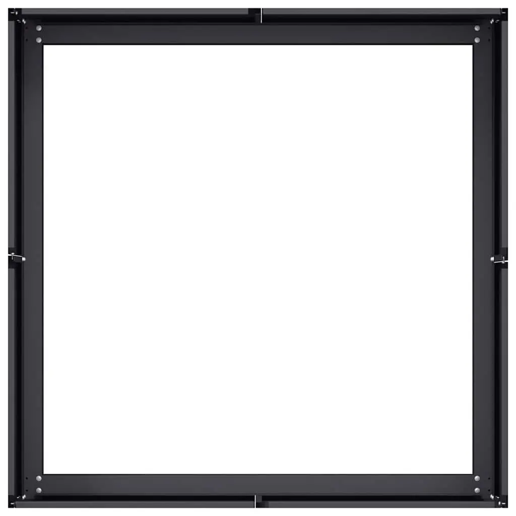 Steel Planter Box Black 80x80x30cm Raised Garden Bed Outdoor