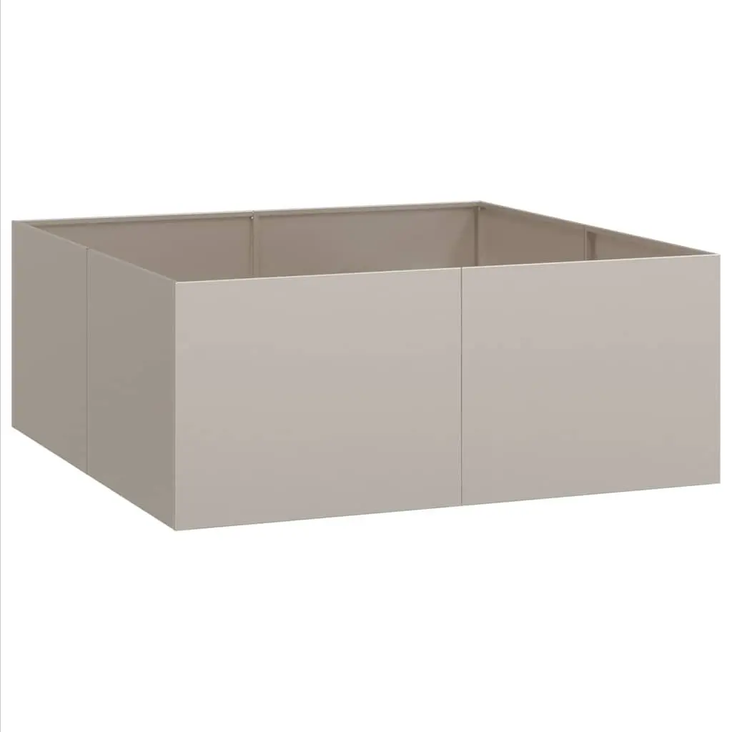 Weathering Steel Raised Garden Planter Box 100x100x40cm Outdoor Flower Bed