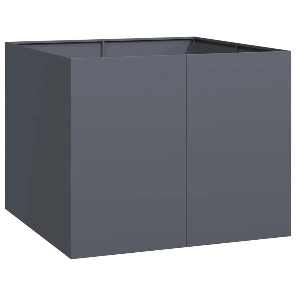 Steel Raised Planter Box Anthracite Garden Outdoor Pots Flowers Vegetables Herbs