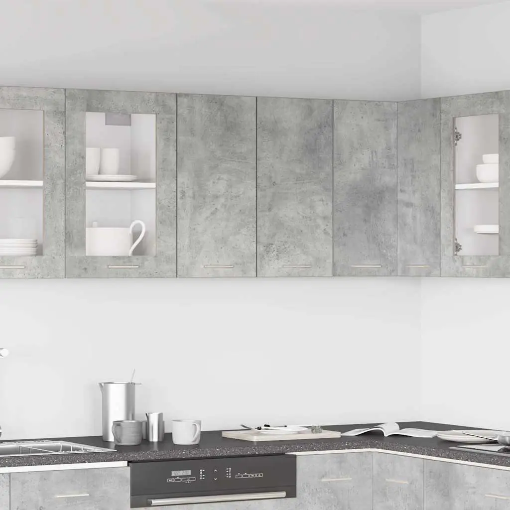 Kitchen Cabinet Grey 60x31x60cm Engineered Wood Wall-mounted Storage Unit