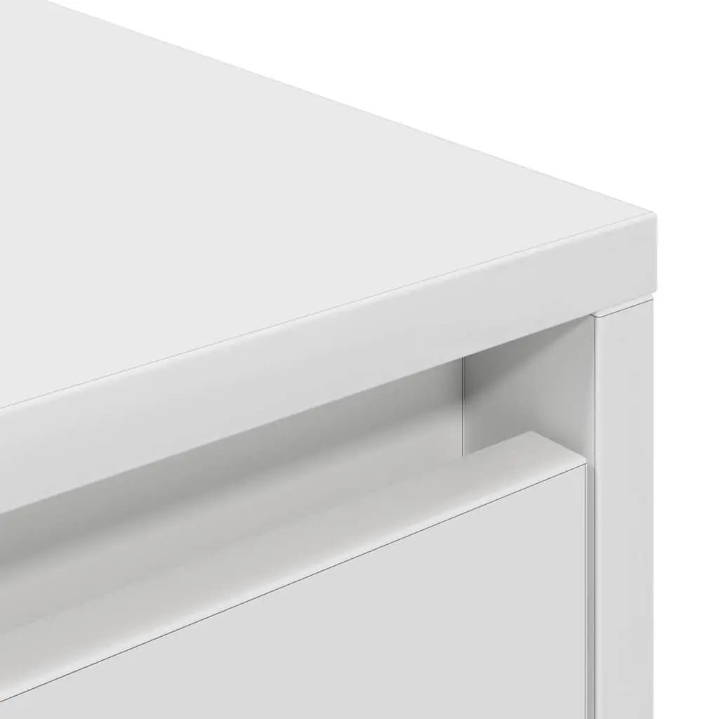 White TV Cabinet with RGB LED Lighting