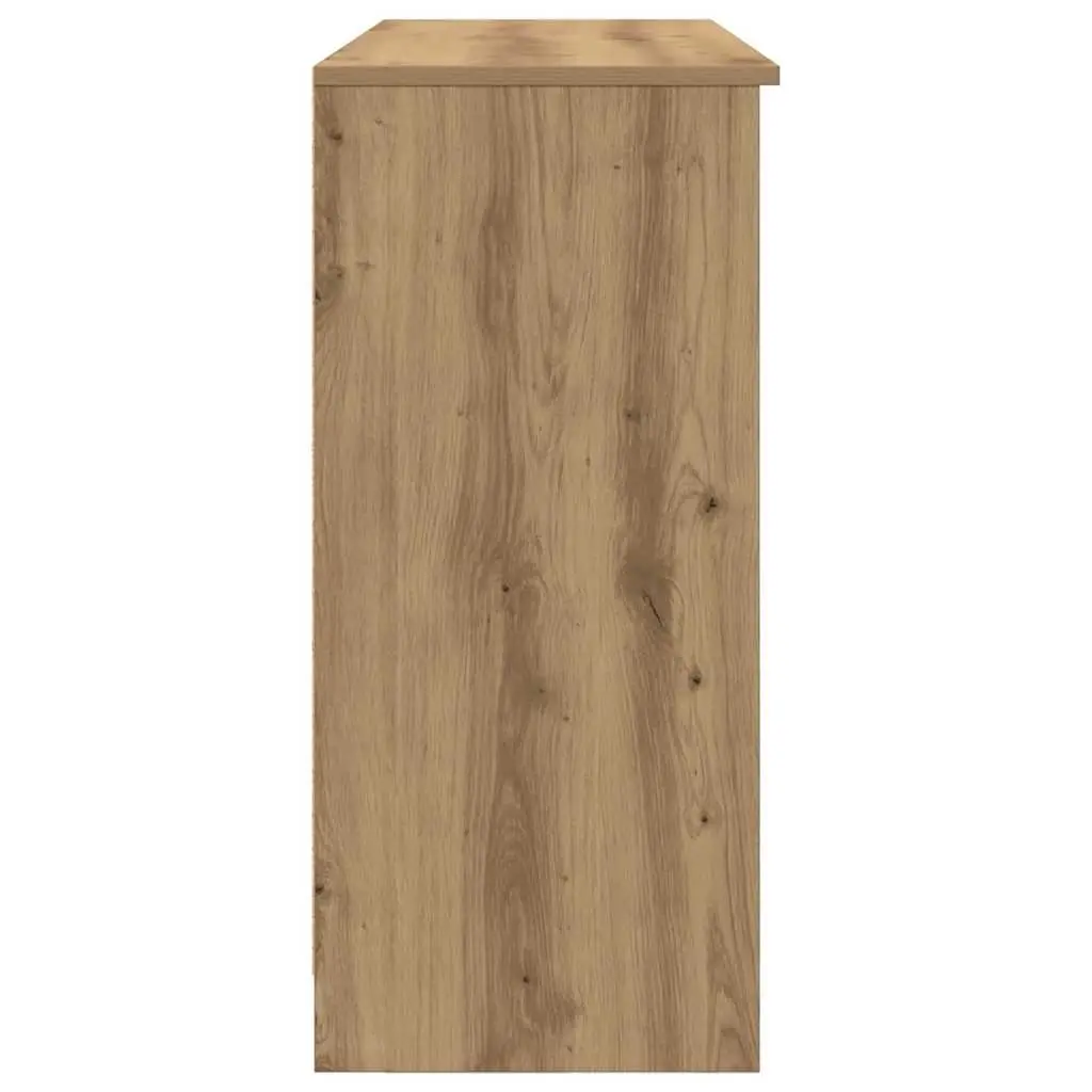 Sideboard Storage Cabinet Brown Engineered Wood 101x35x76 cm Organised Storage with Door Drawer and Shelves