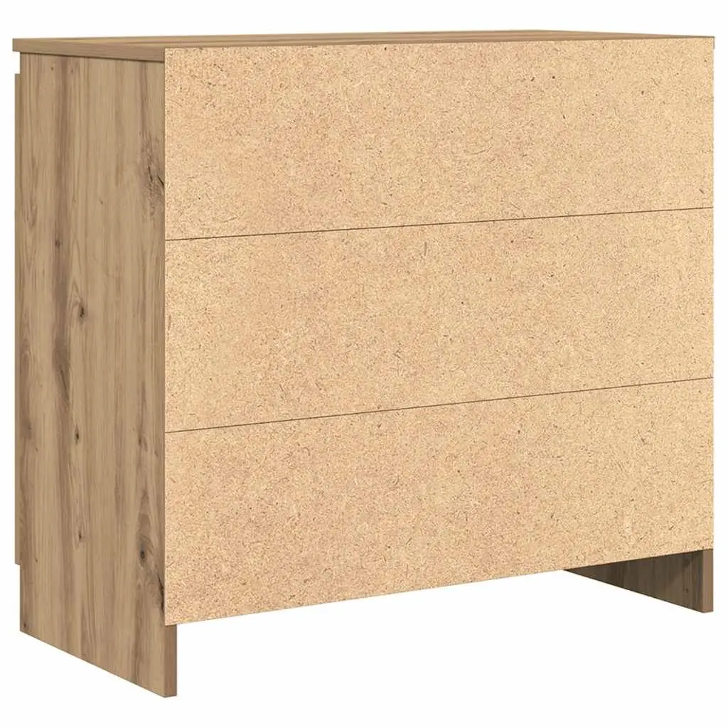 Sideboard Storage Cabinet Brown Engineered Wood with Drawer Organiser 71W x 35D x 65H cm