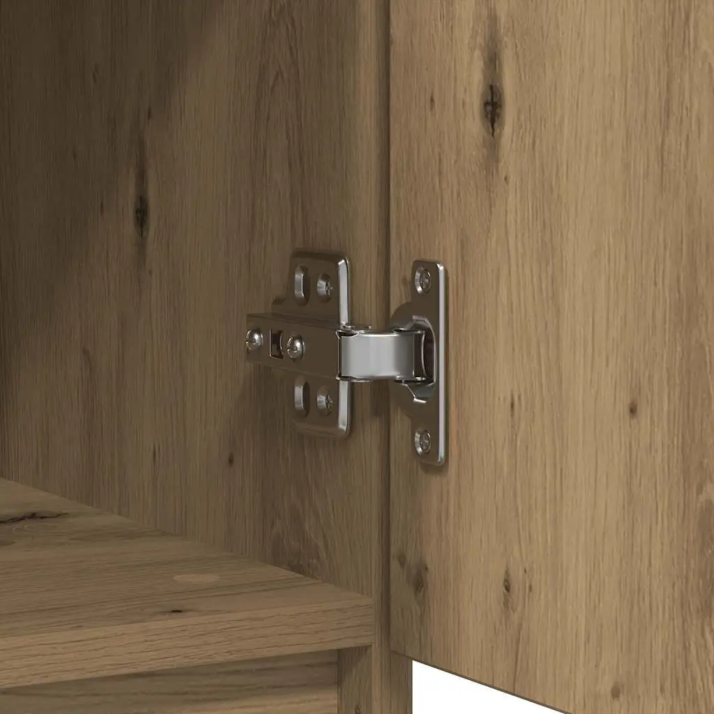 Sideboard Storage Cabinet Brown Engineered Wood with Drawer Organiser 71W x 35D x 65H cm
