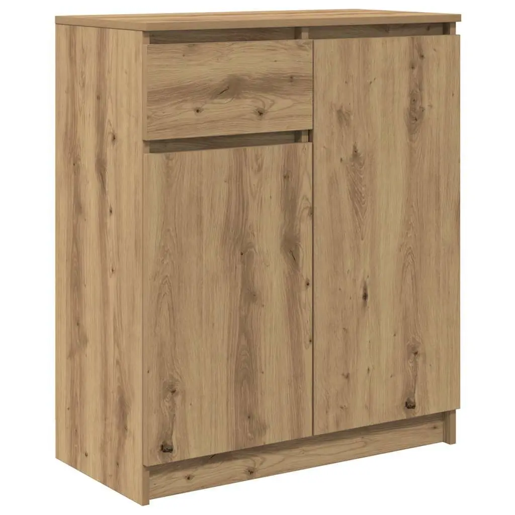 Sideboard Storage Cabinet Brown Engineered Wood 71W x 35D x 84H cm Ample Storage with Drawer and Doors
