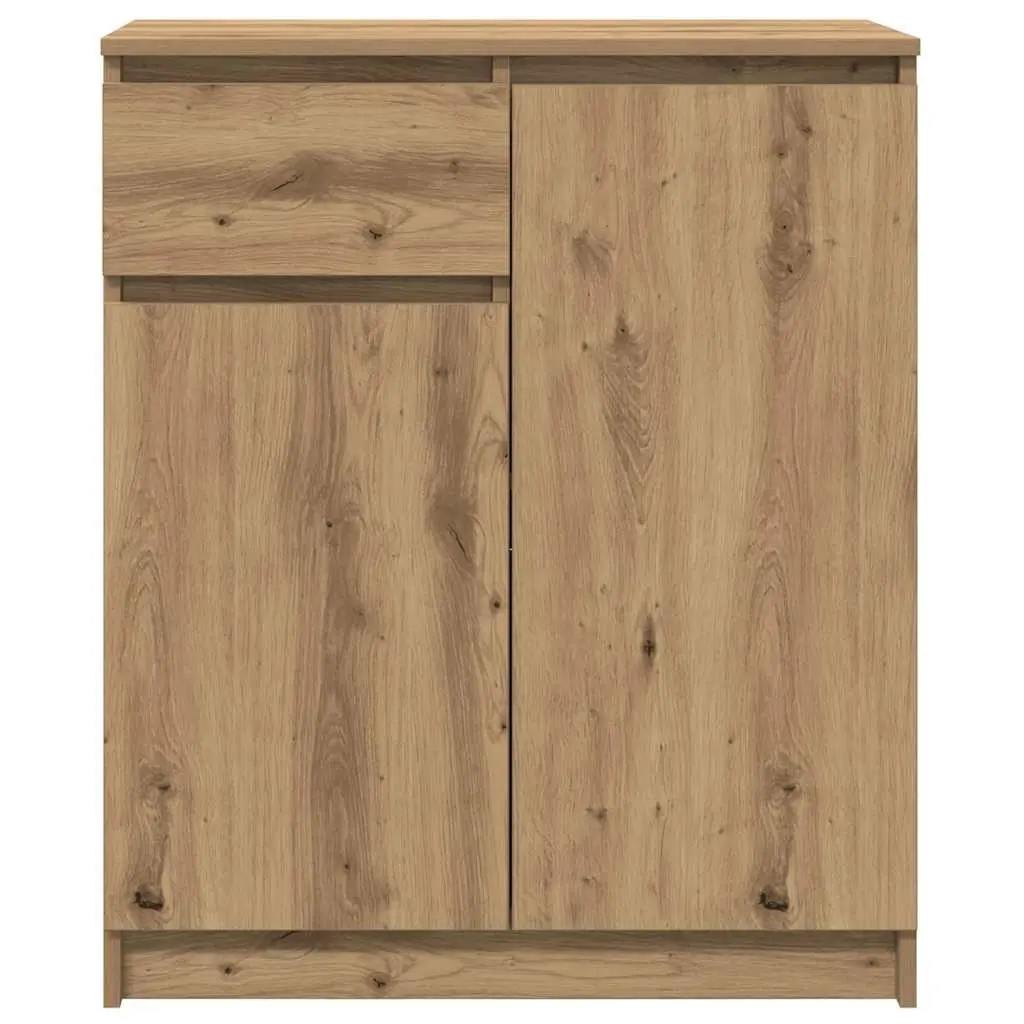 Sideboard Storage Cabinet Brown Engineered Wood 71W x 35D x 84H cm Ample Storage with Drawer and Doors