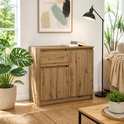 Brown Engineered Wood Sideboard