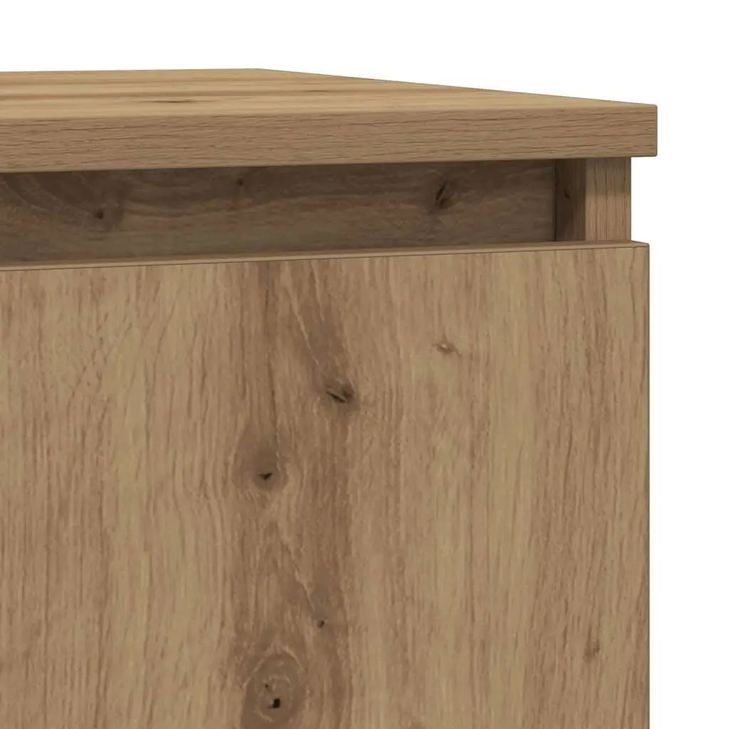 Sideboard with Drawer Brown Engineered Wood Storage Cabinet Buffet Organiser