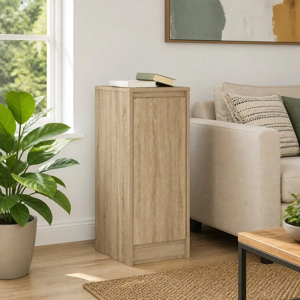 Sideboard Brown Engineered Wood Storage Cabinet Buffet Furniture