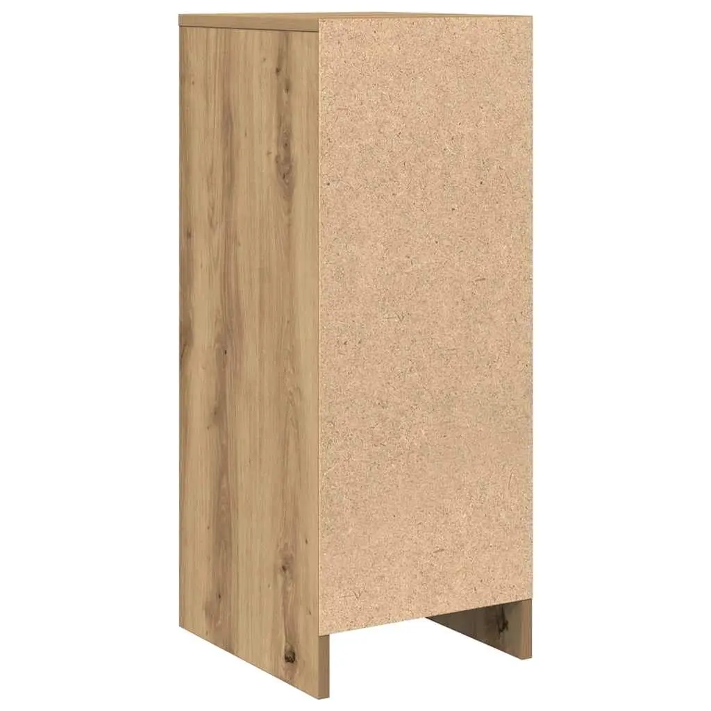 Sideboard Storage Cabinet Brown Engineered Wood Ample Storage Space Door Organiser