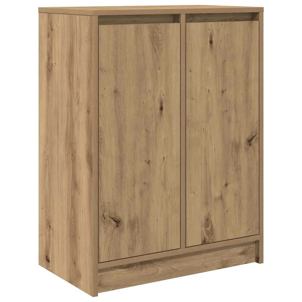 Sideboard Brown Engineered Wood Storage Cabinet Buffet 57x34x76cm Ample Storage