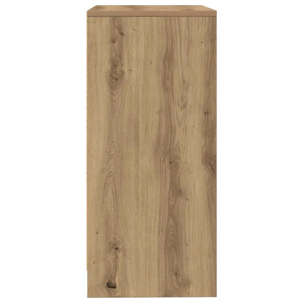 Sideboard Brown Engineered Wood Storage Cabinet Buffet 57x34x76cm Ample Storage