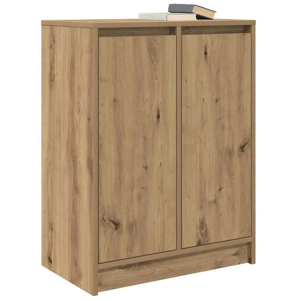 Sideboard Brown Engineered Wood Storage Cabinet Buffet 57x34x76cm Ample Storage