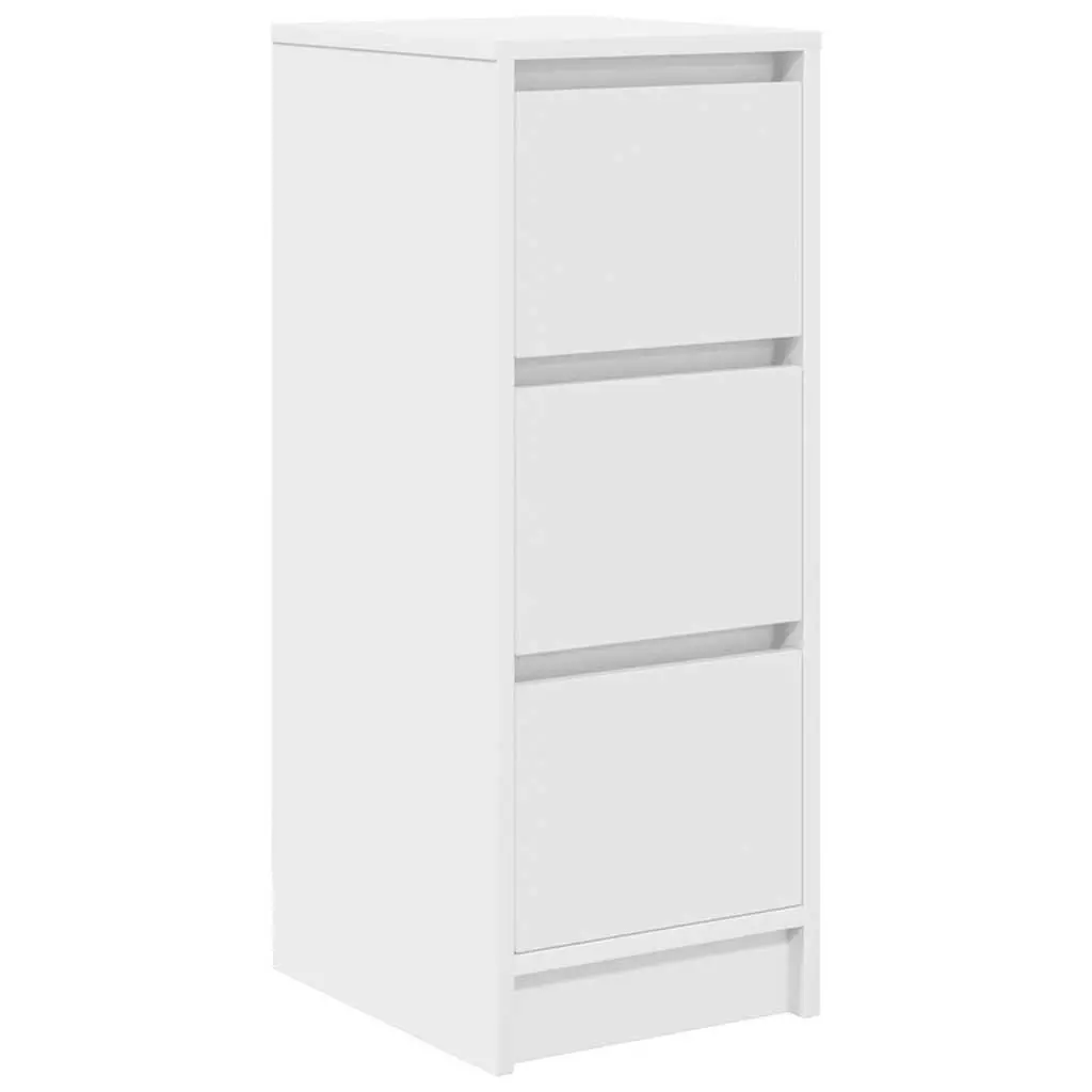 Sideboard White Engineered Wood Ample Storage for Dining Room Kitchen