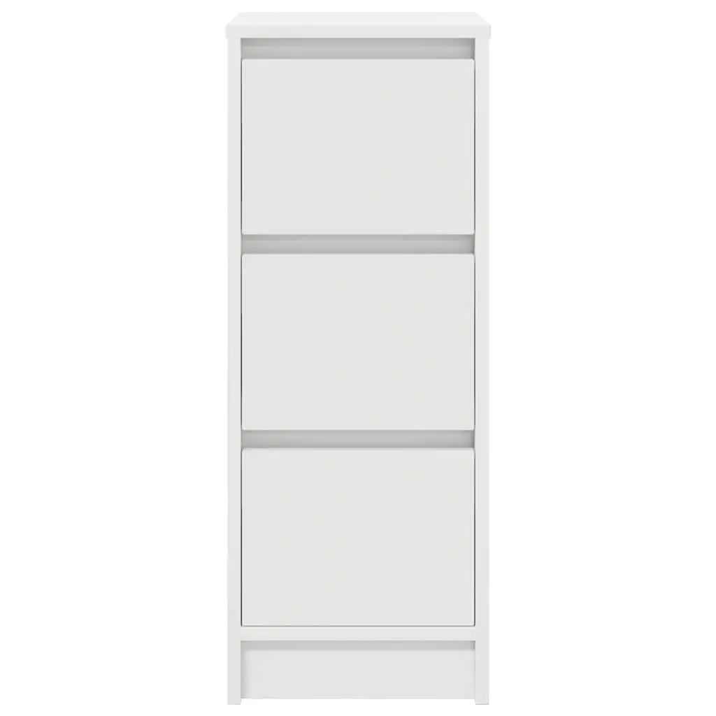 Sideboard White Engineered Wood Ample Storage for Dining Room Kitchen