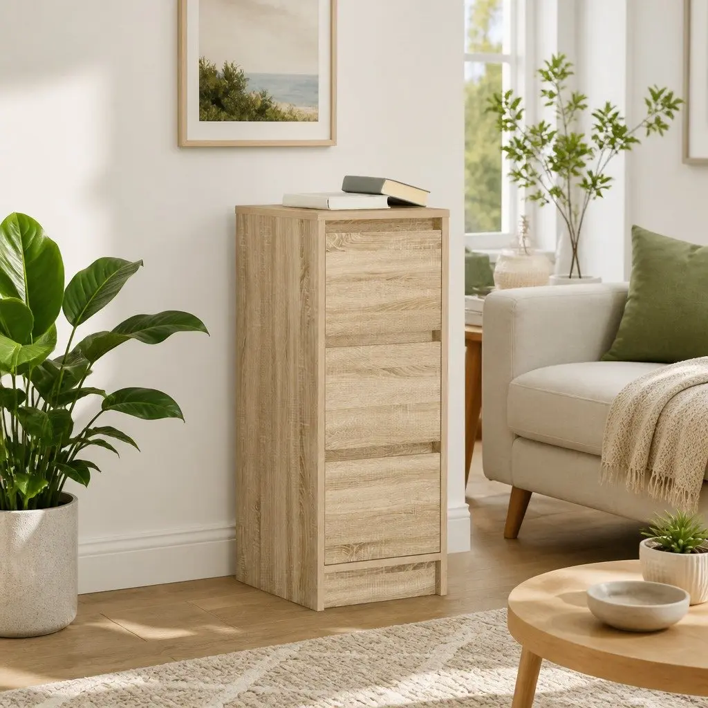 Sideboard Brown 29.5x34x76 cm Storage Cabinet Buffet Engineered Wood