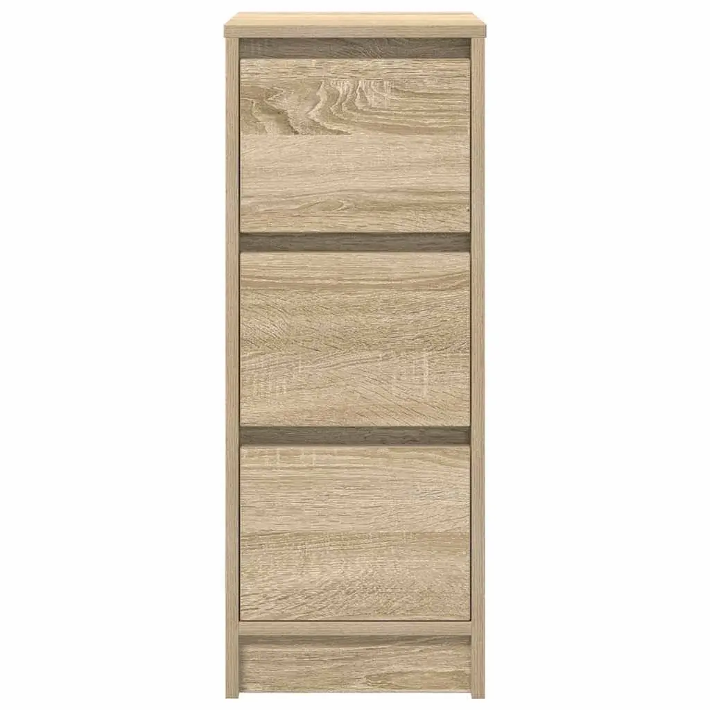 Sideboard Brown 29.5x34x76 cm Storage Cabinet Buffet Engineered Wood