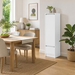 Compact White Highboard: Durable and Stylish Design