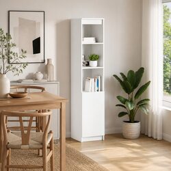 Compact and Stylish White Highboard Cabinet