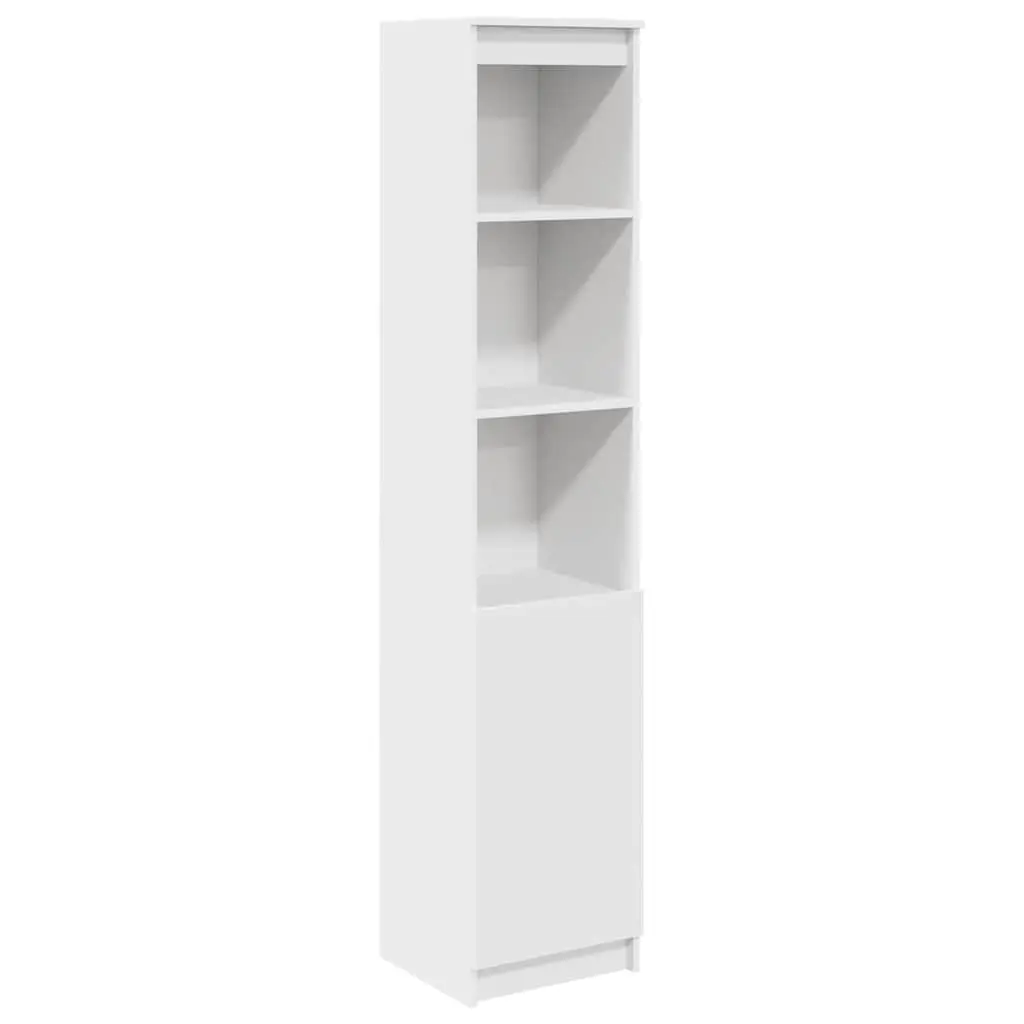 Highboard Storage Cabinet White Engineered Wood 180cm Moisture and Warp Resistant