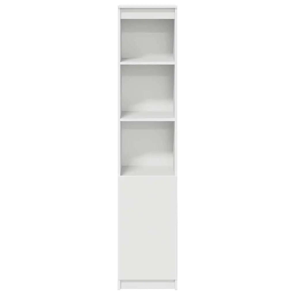 Highboard Storage Cabinet White Engineered Wood 180cm Moisture and Warp Resistant
