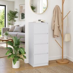 Compact White Sideboard: Simple and Effective Storage