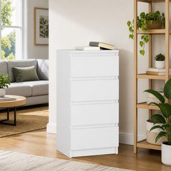 Concise White Storage Sideboard Cabinet 37.5x35x76cm