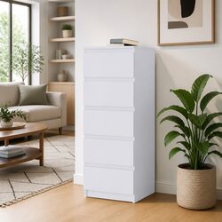 Compact White Sideboard with Durable Construction