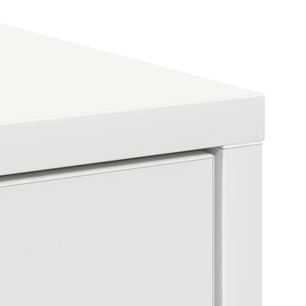 Sideboard White 73x31x90cm Buffet Cabinet with Doors and Drawers for Living Room Storage Organizer