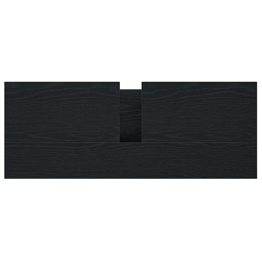 Bathroom Vanity Unit Basin Cabinet with Drawers Storage Black Oak 90x34.5x60cm
