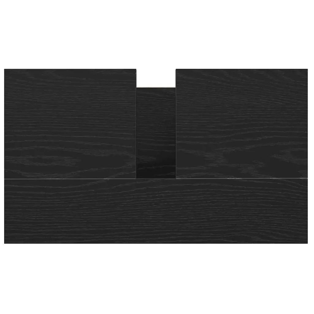 Bathroom Vanity Cabinet Black Oak 60x34.5x60cm Storage Unit with Drawers