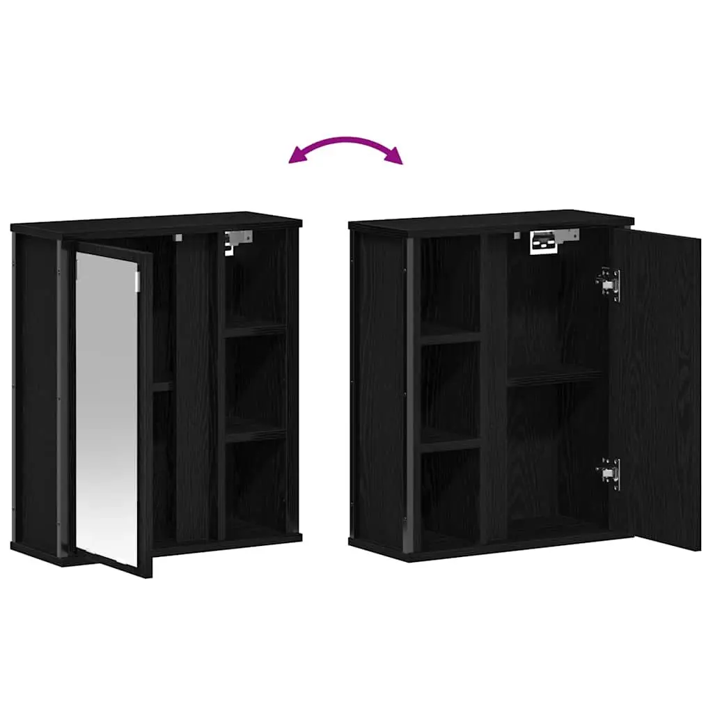 Bathroom Wall Cabinet with Integrated Mirror