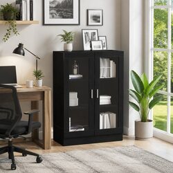 Your Perfect Black Oak Book Cabinet Awaits