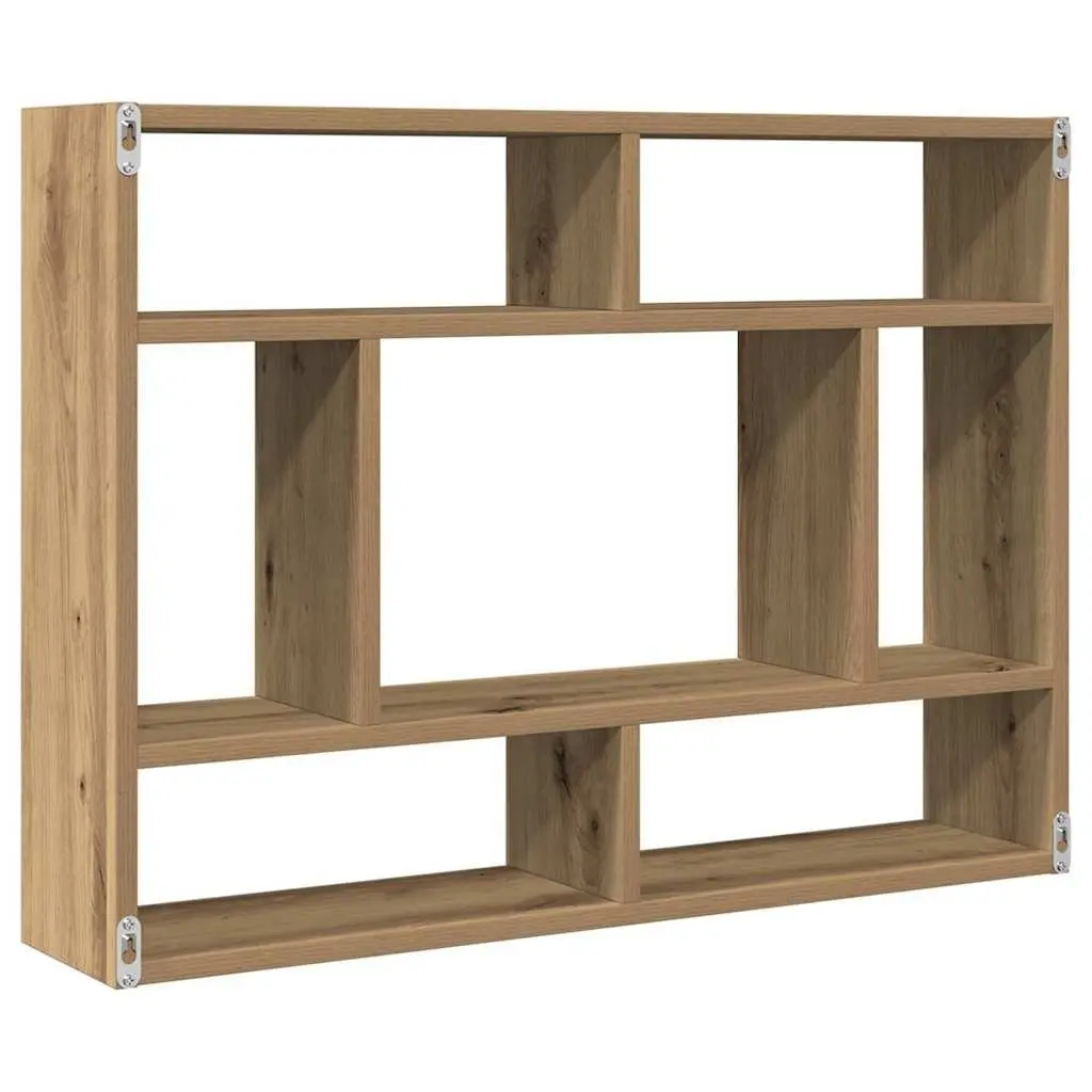 Wall Shelf Brown 75x16x55cm Floating Storage Organizer Solid Acacia Wood Home Decor Display Shelving Unit