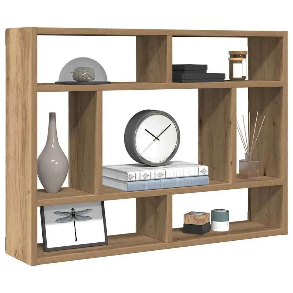 Wall Shelf Brown 75x16x55cm Floating Storage Organizer Solid Acacia Wood Home Decor Display Shelving Unit