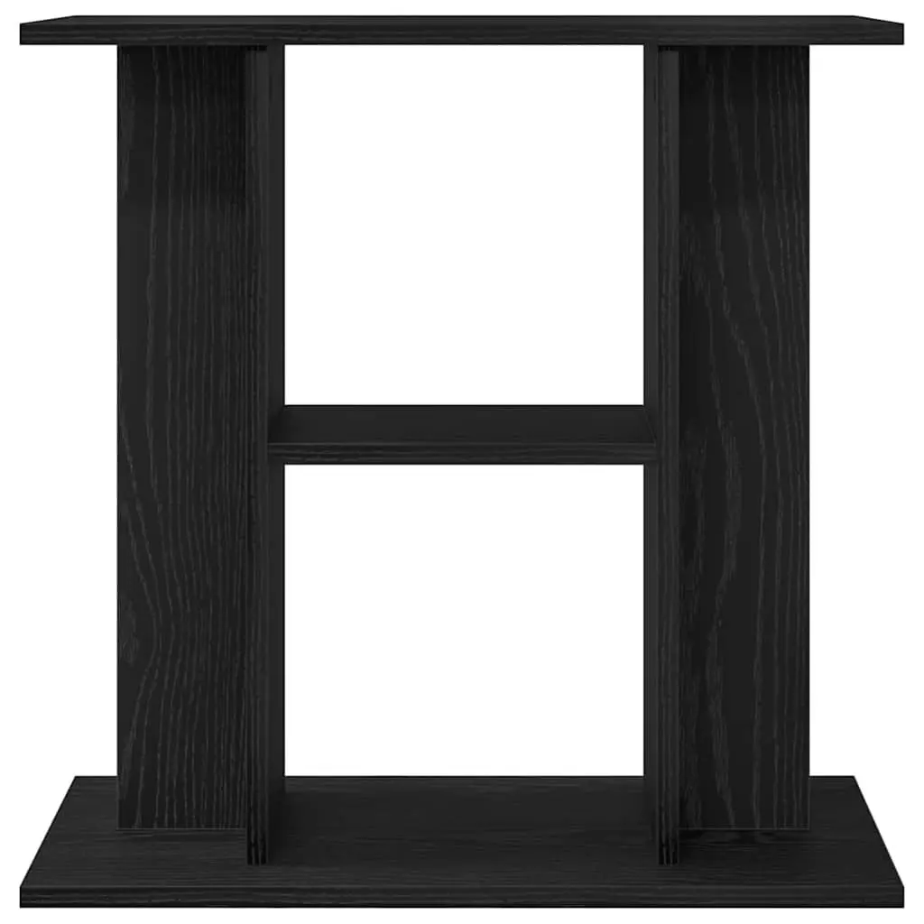 Aquarium Stand Black Oak 3-Tier Storage Furniture Stable Support for Fish Tank