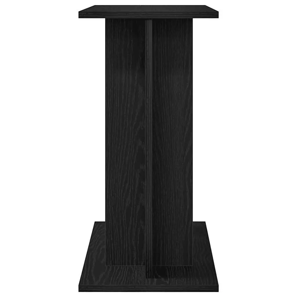 Aquarium Stand Black Oak 3-Tier Storage Furniture Stable Support for Fish Tank